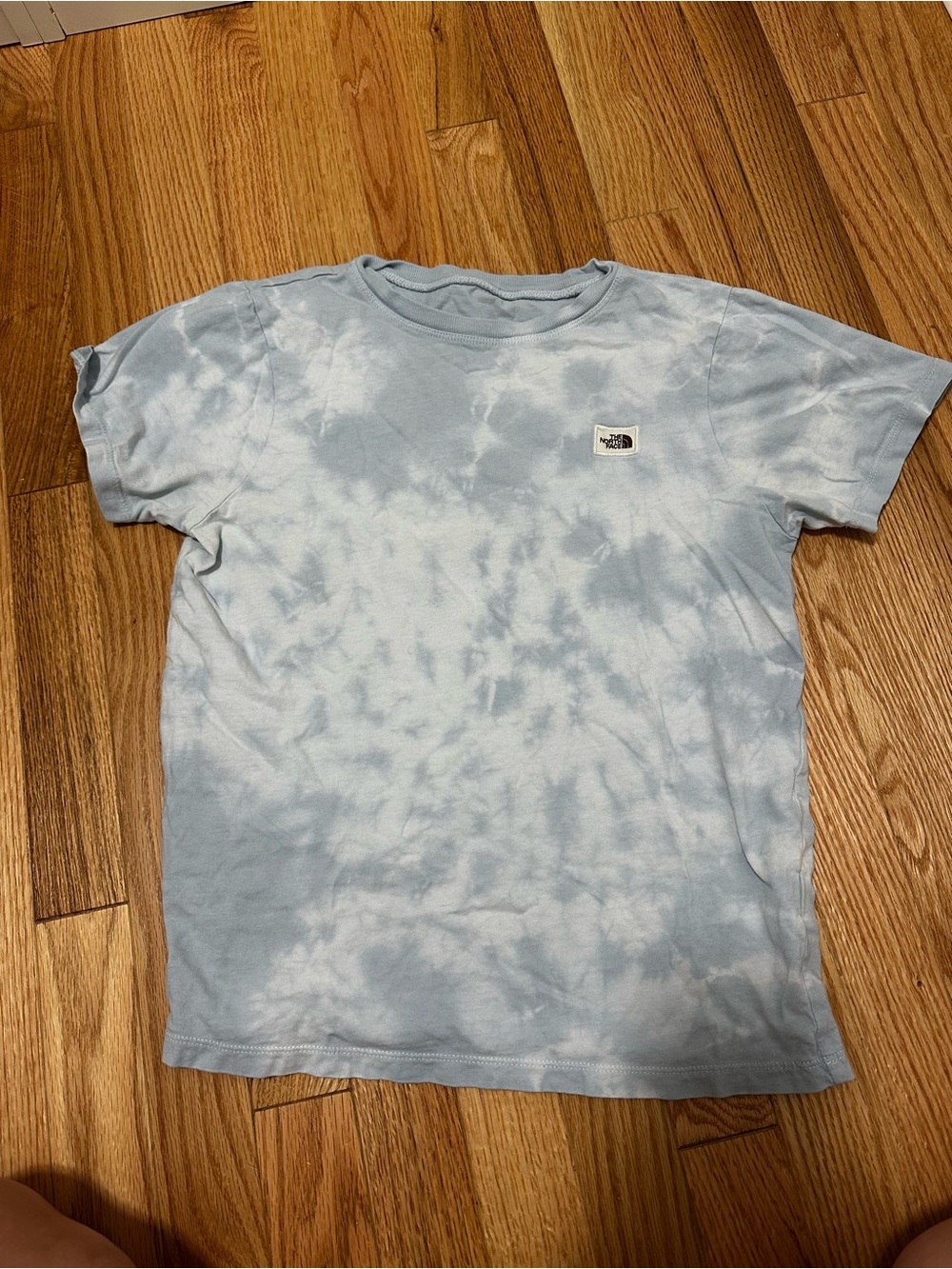 The North Face blue tie dye shirt